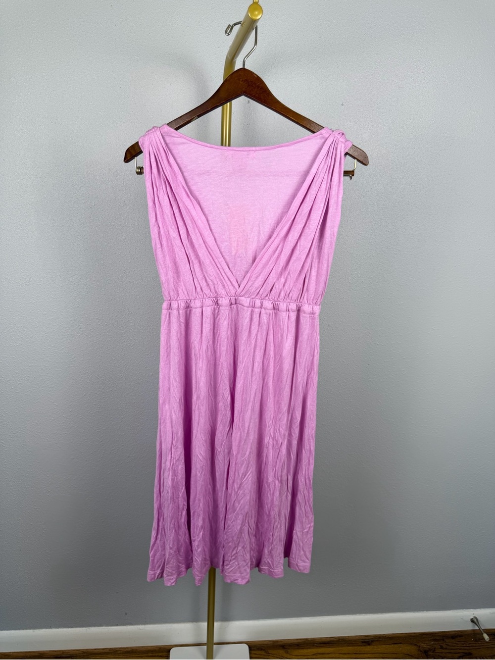 NWT Vertigo Dahlia Pink Jeweled V Neck Midi Dress M $270 - Picture 5 of 7